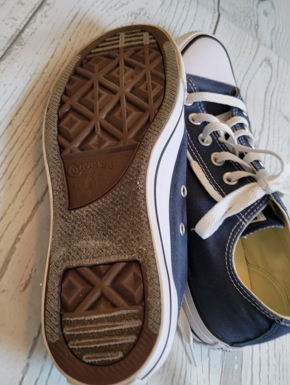 Converse Chuch Taylor All Star Womens/Men Navy Blue Low-Top Canvas Sneakers - Picture 3 of 6